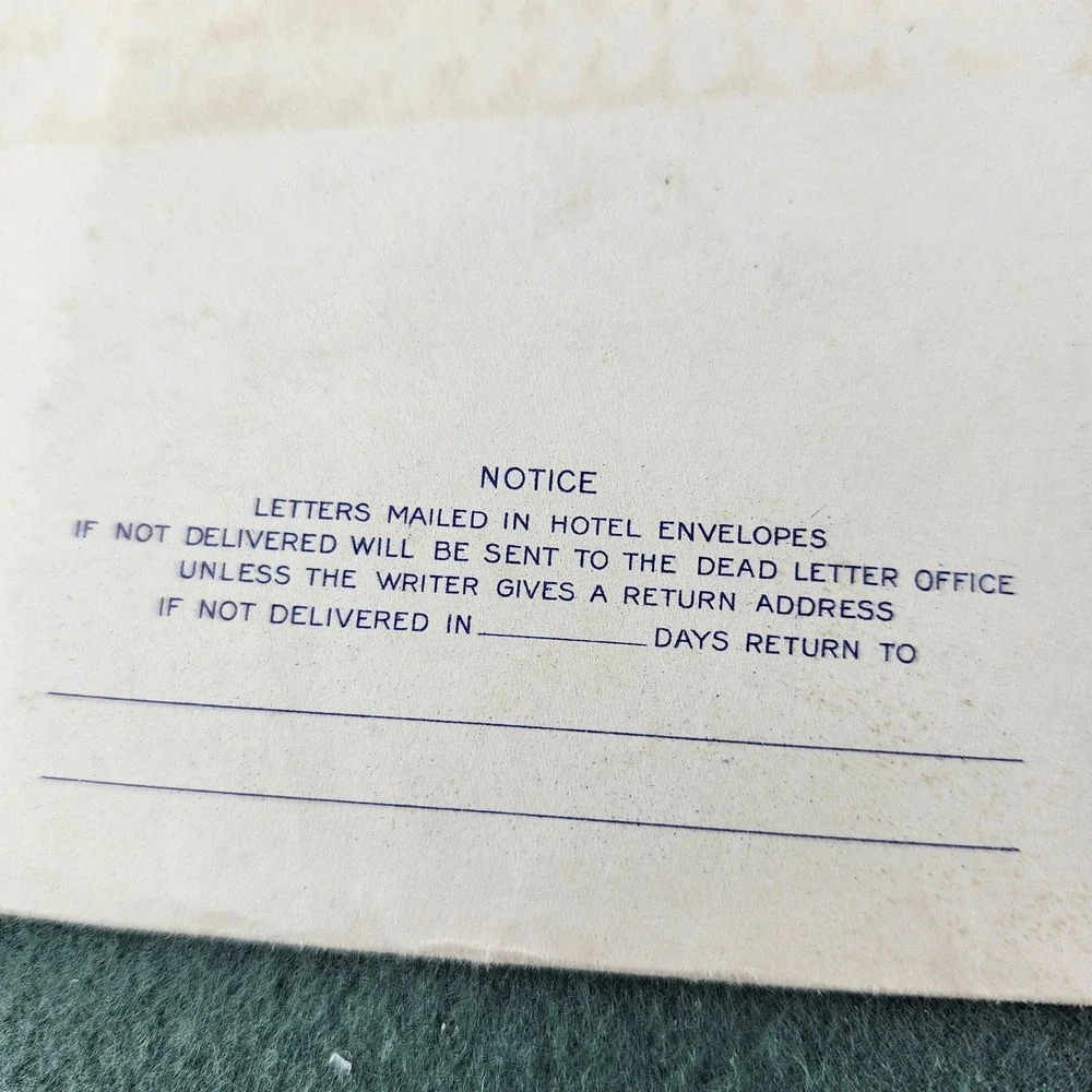 Vintage‎ Placer Hotel Helena Montana Architecture Letterhead Stationery Set